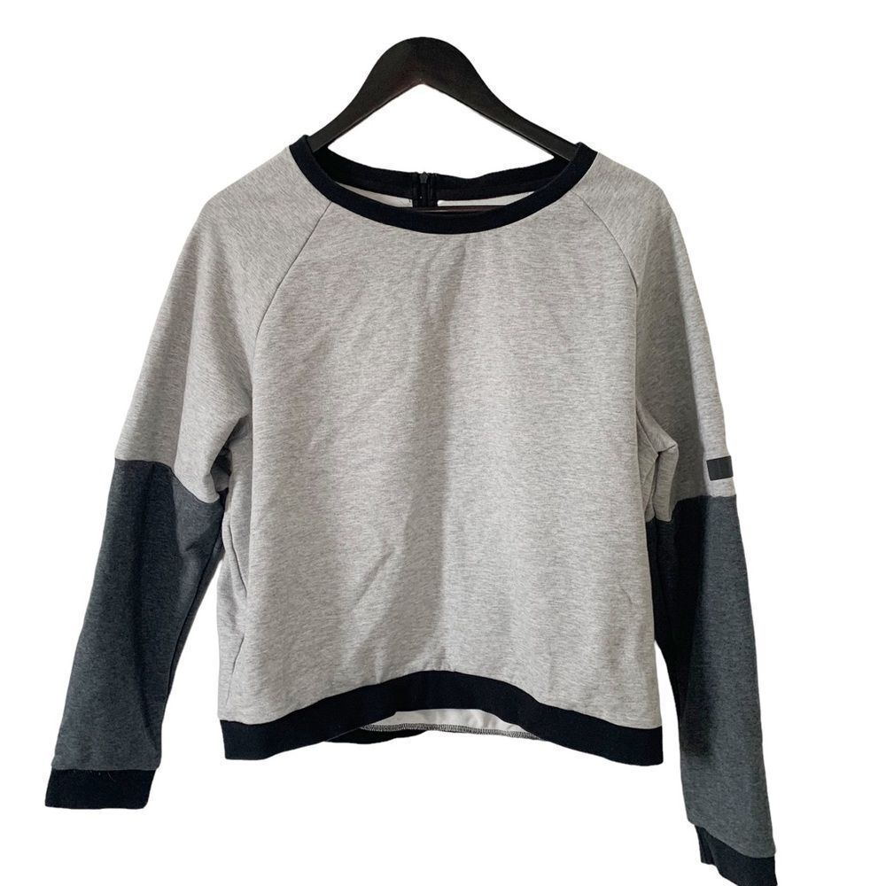 Reebok Gray and Black Sweatshirt